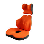 Car Seat Cushion, Lumbar Support, and Headrest Set Adult car booster cushion