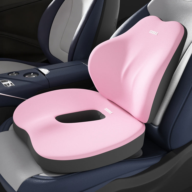 Car Seat Cushion, Lumbar Support, and Headrest Set Adult car booster cushion