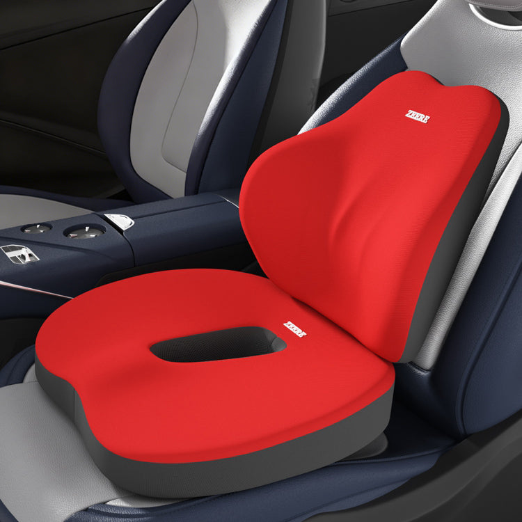 Car Seat Cushion, Lumbar Support, and Headrest Set Adult car booster cushion